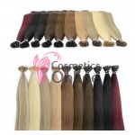 Extensii din Par Natural Remy Nano Ring dreapta Brunet de 50 cm, cu 50 de bucati Cod NR2001